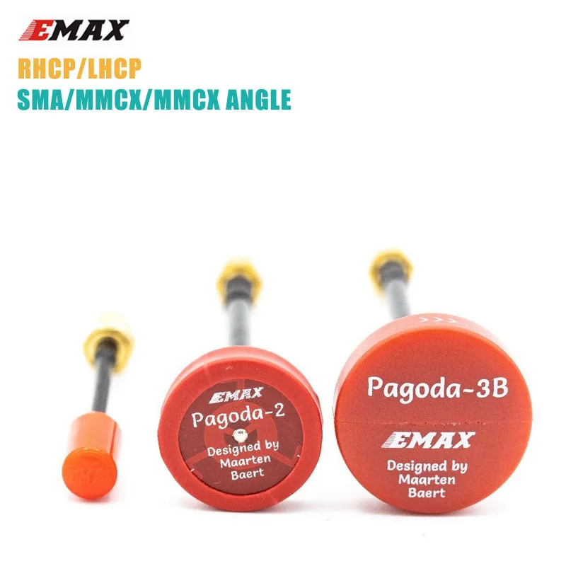 Новейшая EMAX 50 мм 5 8 Г 3dBi FPV антенна RHCP/LHCP SMA/MMCX угол для гоночный Дрон Квадрокоптер