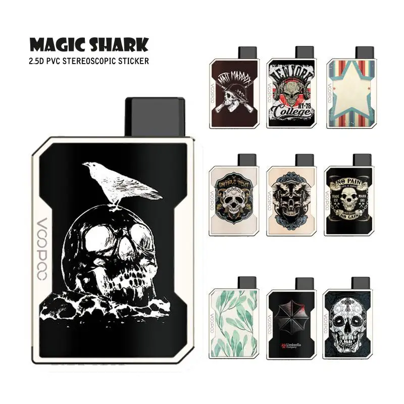 Волшебная Акула высокое качество Череп лист винтажный зонт звезда ПВХ кожа