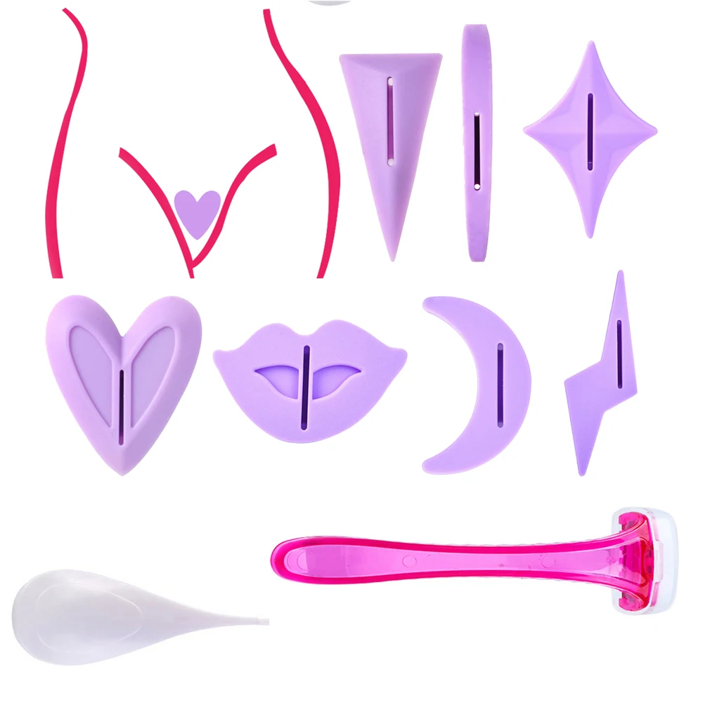 

3 шт., инструмент для интимной стрижки волос, для женщин, 1 комплект