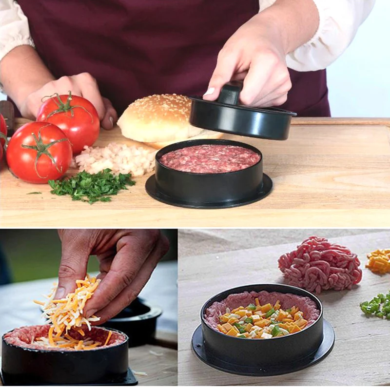 

Round Hamburger Press for Meat Beef Grill Burger Press Patty Maker Sausage Patty Machine Cooking Accessories Kitchen Tool