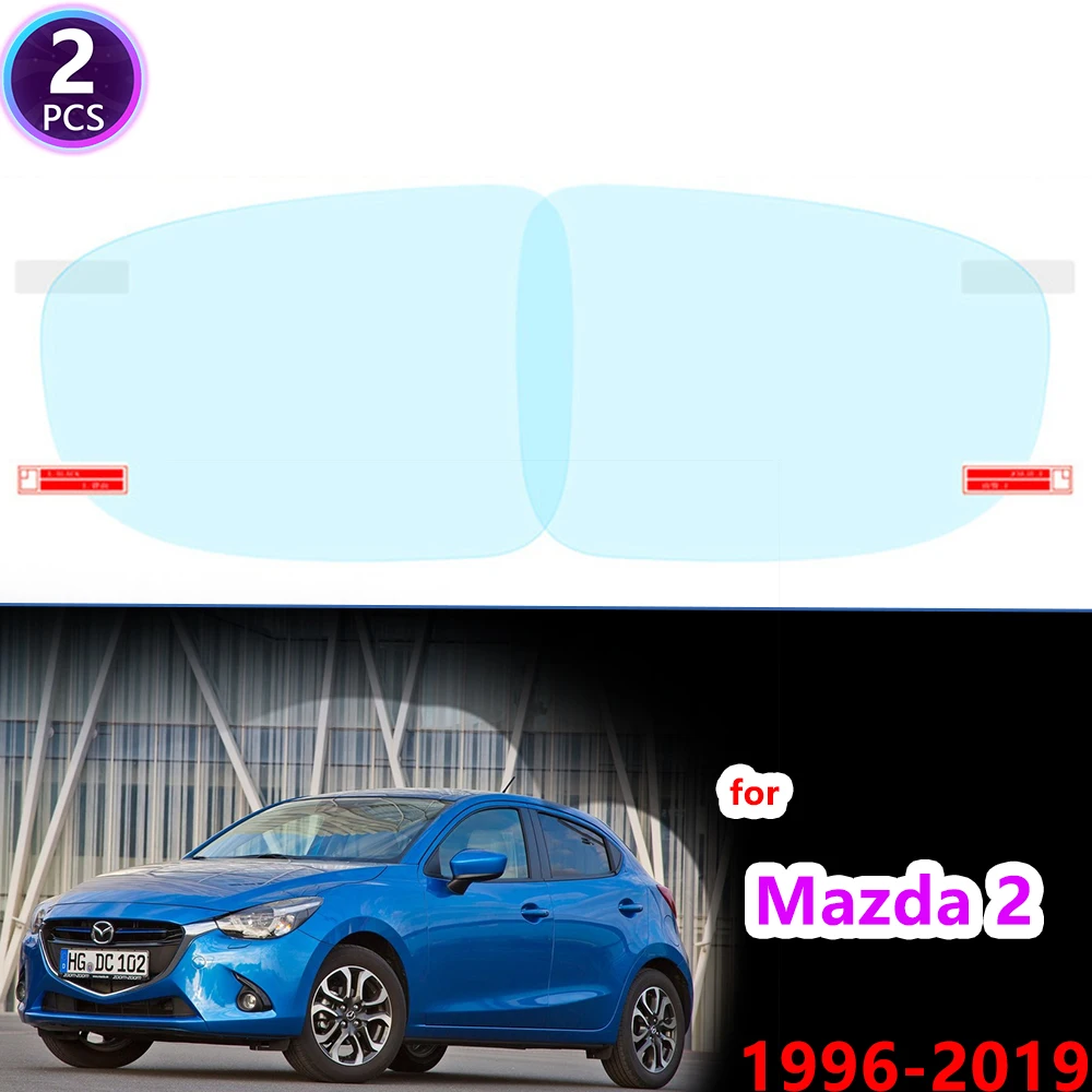 

Full Cover Anti Fog Film for Mazda 2 Demio DW DY DE DJ 1996~2019 Car Rearview Mirror Rainproof Protective film Accessories 2018