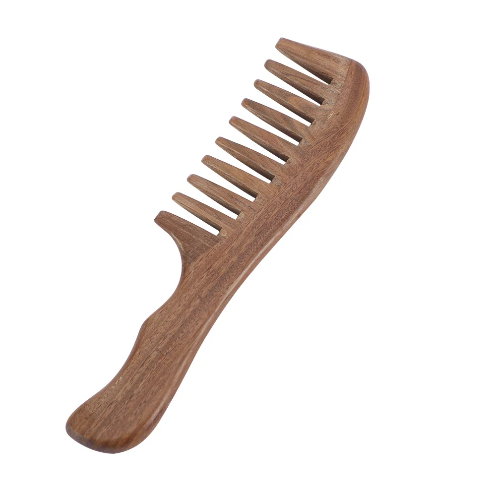 

Handmade Natural Sandalwood Large Wide Tooth Comb Coarse Tooth Massage Combs Hair Pear For Women Hair Care Styling Tool