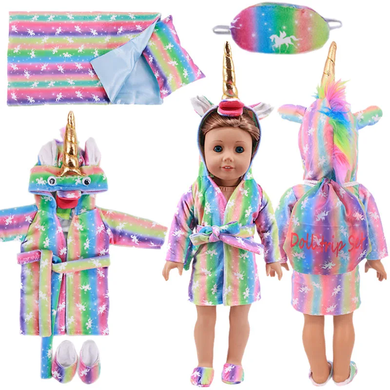 6 шт. Детская Одежда для кукол котенок единорог кошка кролик лиса Мультяшные