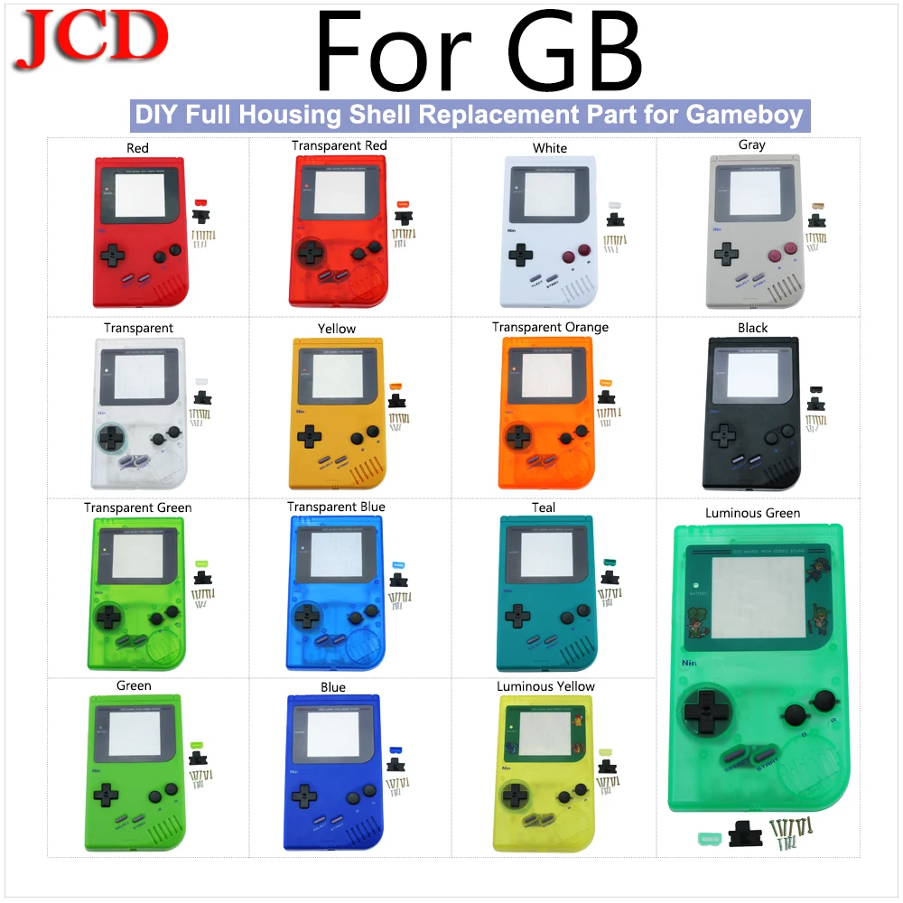 JCD DIY полный корпус чехол для GB Замена Nintendo Gameboy Классическая часть DMG GBO