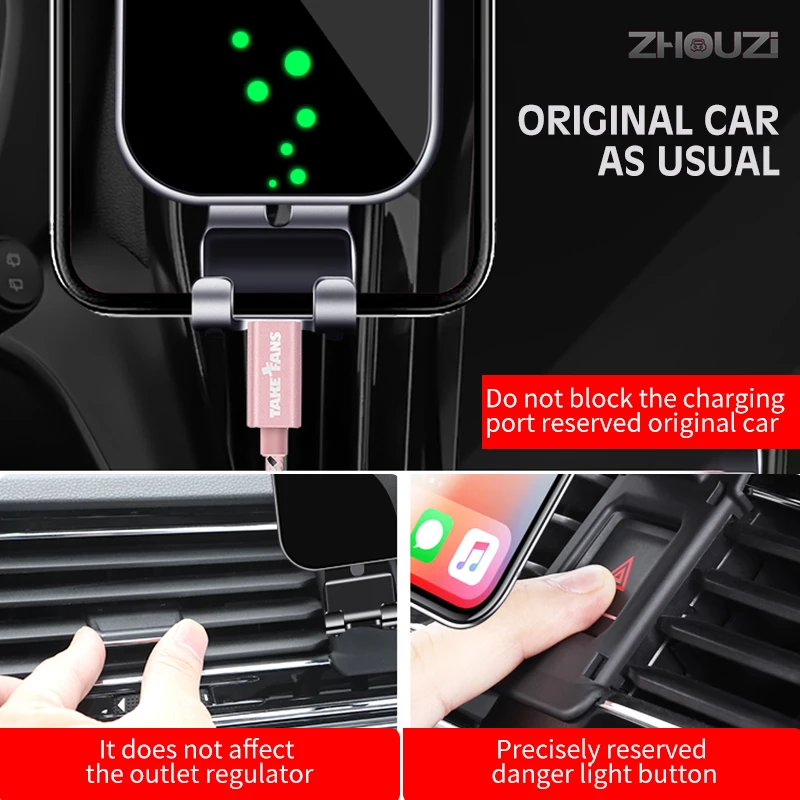 Car Mobile Phone Holder Special Mounts GPS Stand Navigation Bracket For Volkswagen VW Tiguan MK2 II 2017-2020 Accessories | Автомобили и