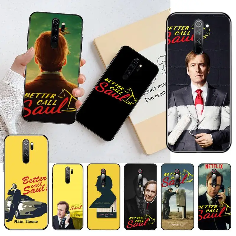 Melhore a Chamada Better Call Saul black чехол для телефона Корпус Redmi Note 9 8 8T 8A 7 6 6A Go Pro Max K20 |