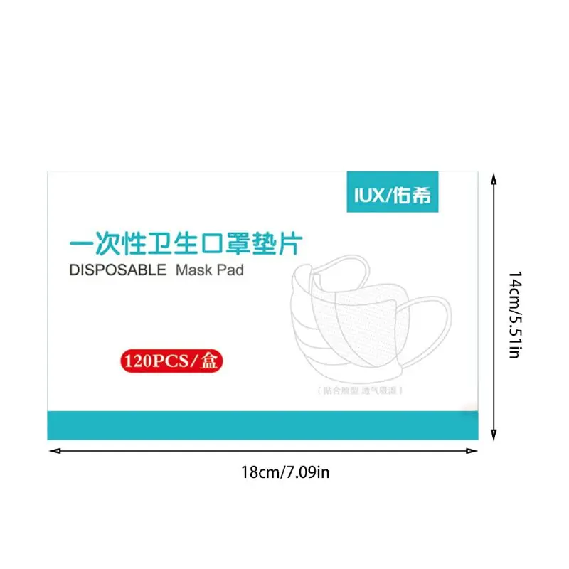 

120 Pcs/Box Disposable Pad Dustproof Gasket Replacement Protection Breathable Mask Pad
