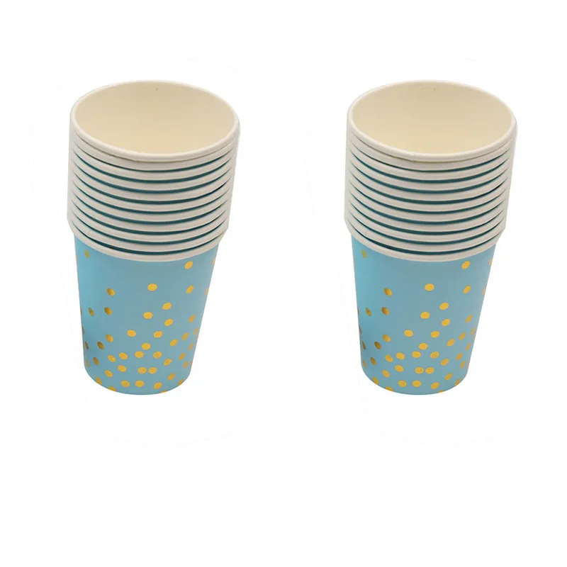 10 шт. набор одноразовых украшений для вечеринки в честь Дня Рождения посуда синий