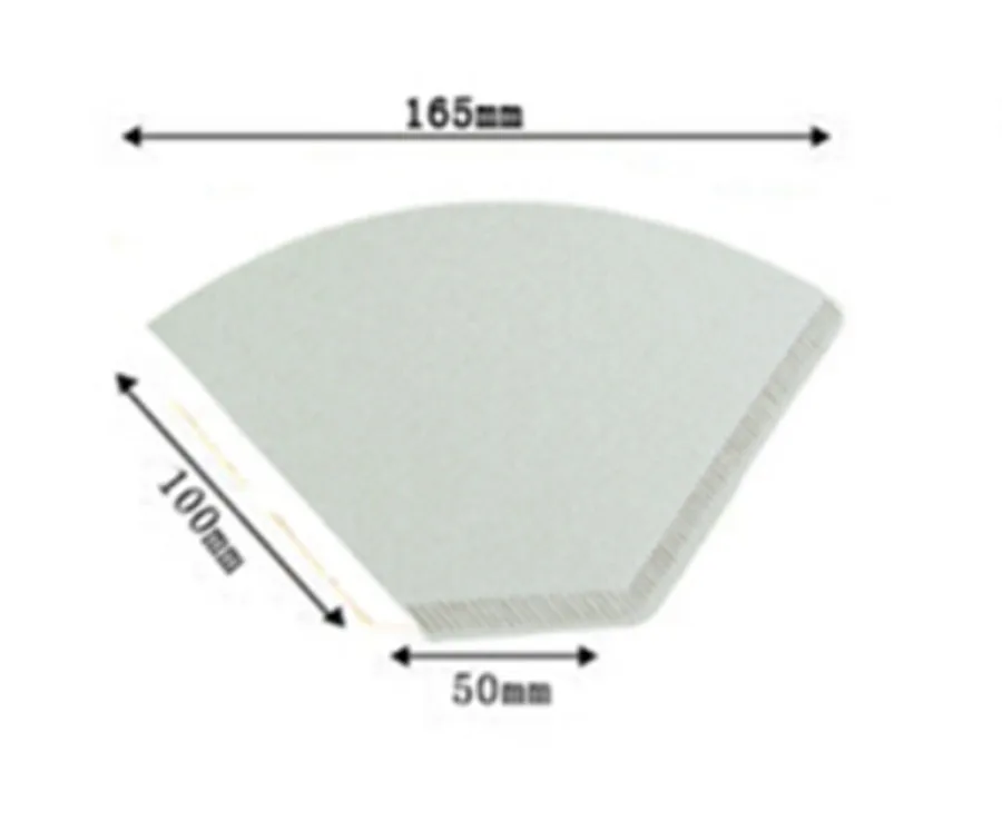 100 шт./упак. эспрессо Кофе бумажные фильтры фильтра природного | Дом и сад