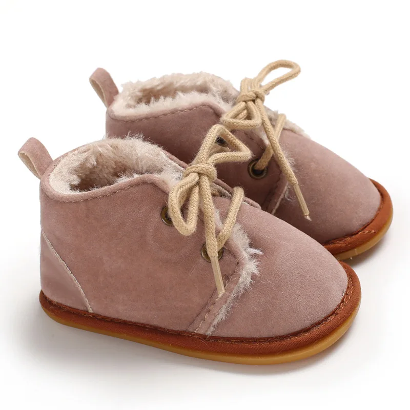 brown Baby spring and autumn Girls Boys Shoes Soft Sole 0-18 month Anti-Slip Infant Prewalker Toddler Booties - Цвет: brown