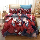 Королевский пододеяльник Kakegurui, пододеяльник Yomoduki Runa для косплея, пододеяльник с наволочкой для подростков, мальчиков и девочек, комплект постельного белья из 23 предметов