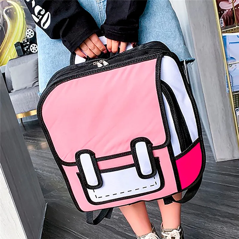 Высококачественный рюкзак большой емкости для студентов студенческий комиксы