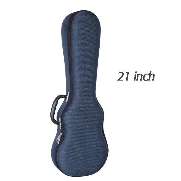 Футляр для укулеле жесткая коробка концертный тенор 21 23 26 дюймов Ukelele серый красный синий черный Мини гитара аксессуары красочные - Цвет: Blue 21 inch