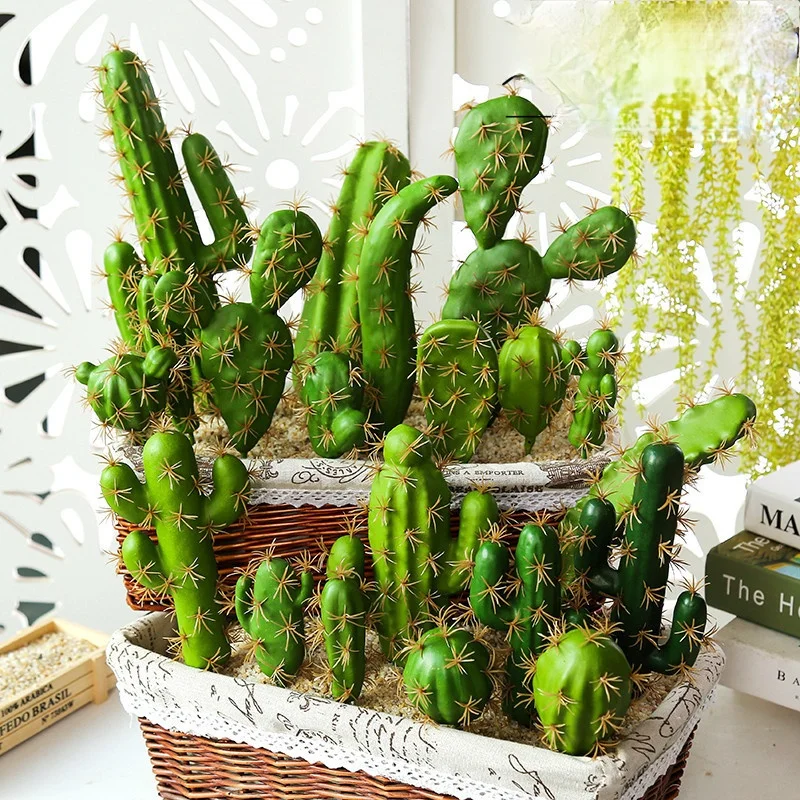 

Зеленые фальшивые кактус, растения для улицы, подвесные украшения, товары для рукоделия, суккуленты, растения