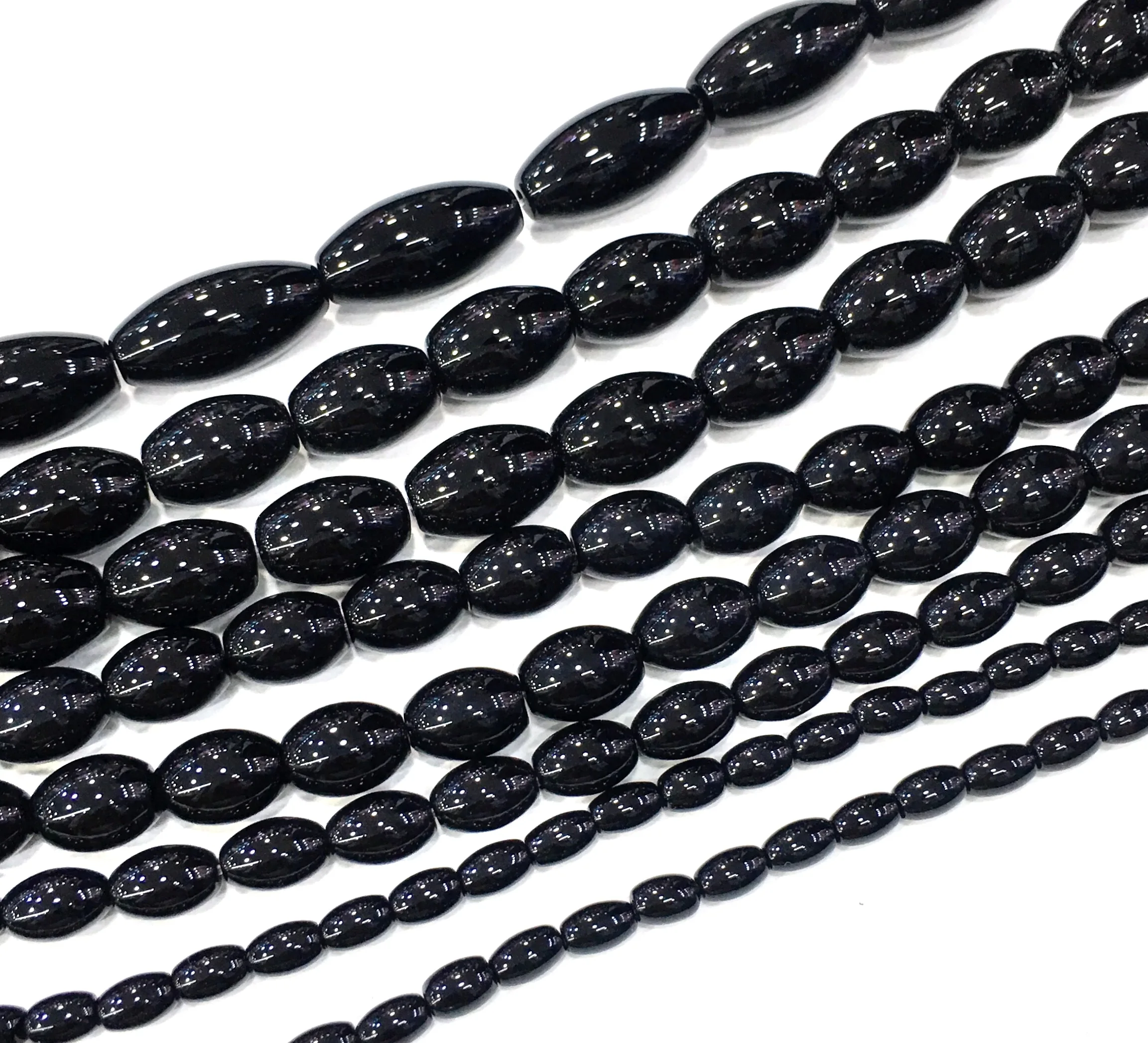 

Natural Black Agate Onyx Stone Beads Gemstone Loose Spacer Beads Jewelry Accessories Making DIY Bracelets Necklace Factory Price