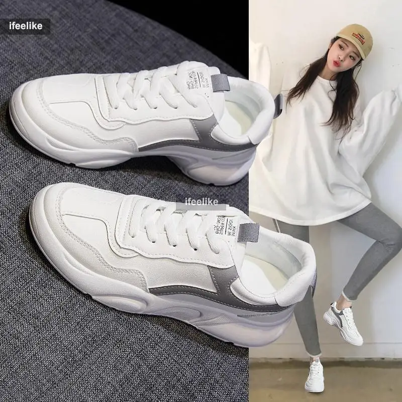 

2021 Women Shoes Fashion Women Sneakers Soft Sole High Quality Women Sports Shoes Flat Shoes Women's Loafers Sneakers