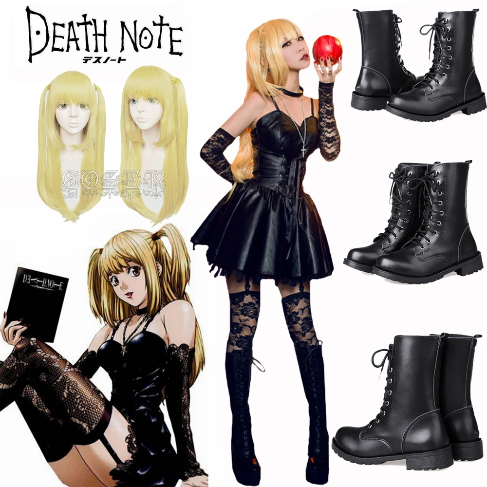 Аниме Death Note Misa Amane Косплей костюмы из искусственной кожи сексуальные топы