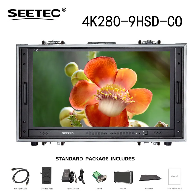 

Монитор трансляции SEETEC 4K280-9HSD-CO 28 дюймов 4K для видеонаблюдения, кинофильмов, ЖК-монитор для режиссера