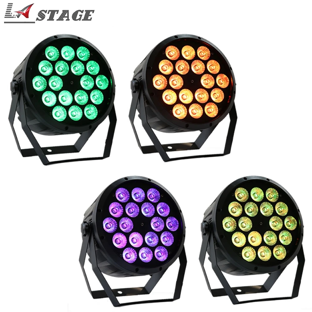 

Cheap Factory 18X10W RGBW Par LED 4in1 Wash DJ Light DMX512 Disco Lights Professional Stage DJ Equipment Wedding Disco Bar Club