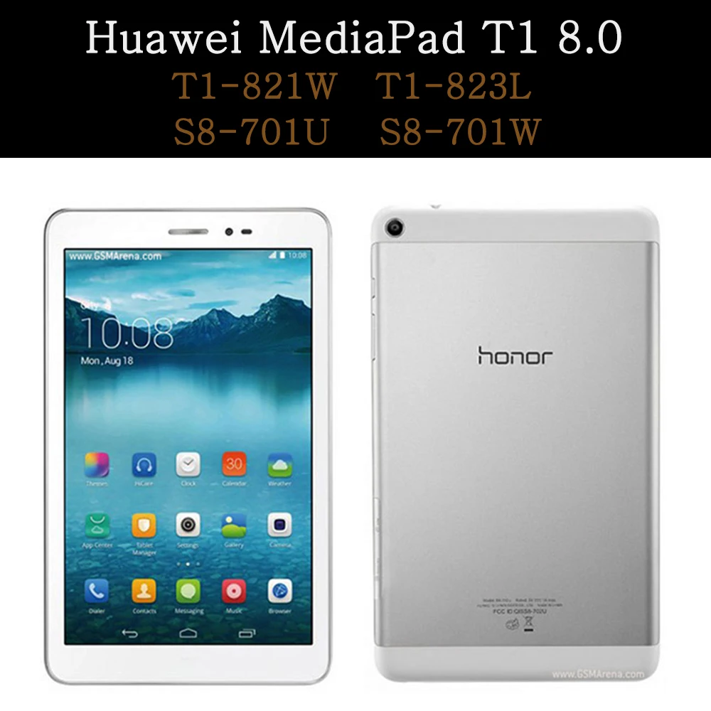 

Tablet Case for Huawei MediaPad T1 8.0 S8-701U-701W T1-821W-823L Ultra Slim Folding Coque Stand Flip Cover