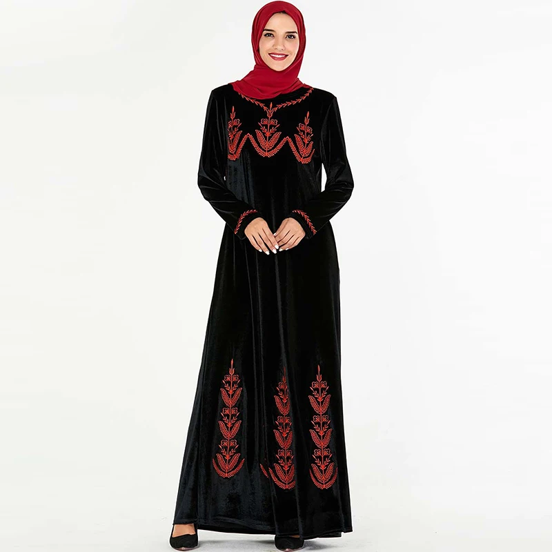 Muslim Dress Dubai Fashion Arabic Plus Size Women's Islamic Turkey Embroidered Casual Long Skirt Middle East Moroccan | Тематическая