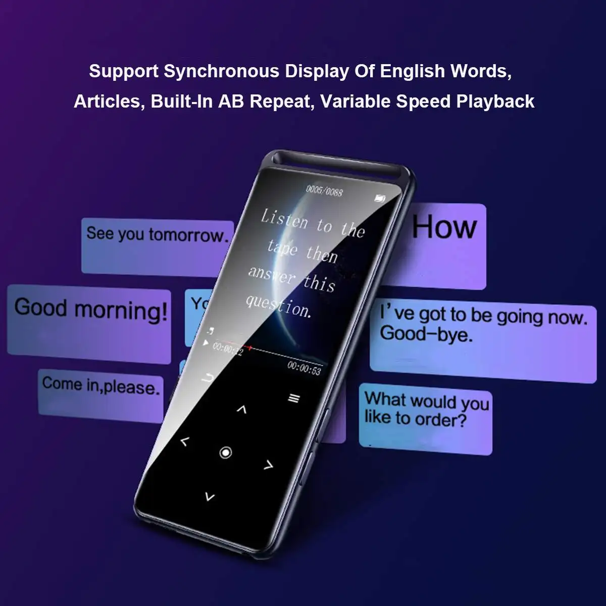 16 Гб bluetooth MP3-плеер Наушники Hi-Fi fm радио мини USB MP3 Спорт MP 4 HiFi портативный