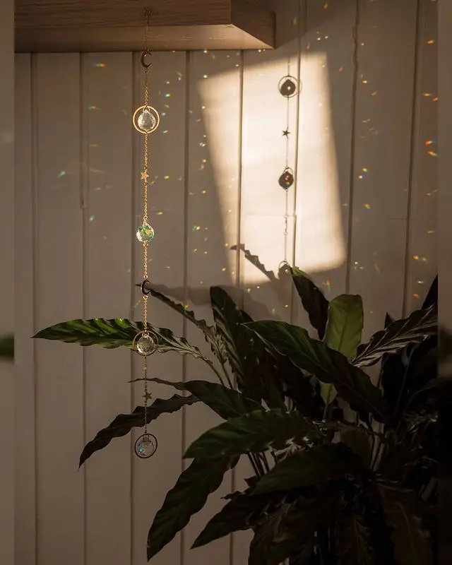 Мини Ловец Солнца небесный Радужный кристалл Хрустальная подвеска