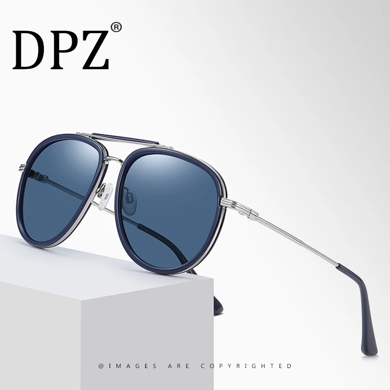 

Солнцезащитные очки мужские и женские, поляризационные, с двойным лучом и большой оправой, с зеркальными линзами, UV400