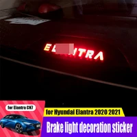 for hyundai elantra avante cn7 2021 car rear brake light decorative sheet logo exterior modification beautiful