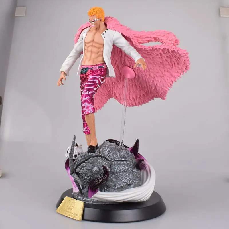 

8.1 " ONE PIECE Statue Donquixte Doflamingo Bust Thread Fruit Armed Domineering Full-Length Portrait PVC Action Figure Toys 20CM