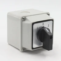 lw26 20 1 20a rotary cam switch changeover switch 1 position 1 0 2 3 poles with ip65 waterproof box