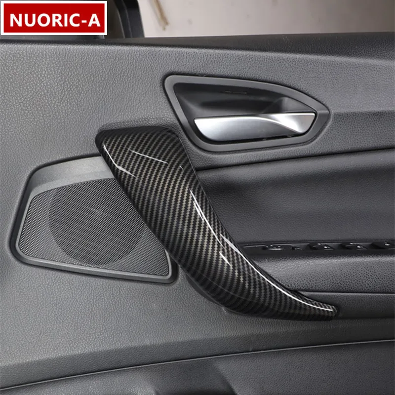 Carbon Fiber Color Door Handle Frame Decoration Cover Trim For BMW 1 2 Series F20 F21 F22 F23 2012-2017 Car Styling Interior