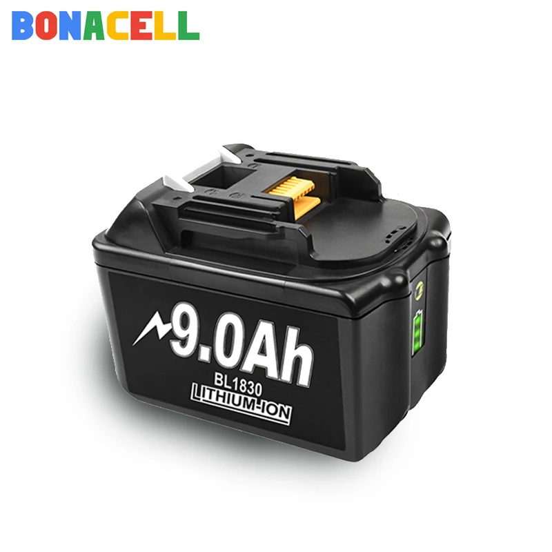 Перезаряжаемый литий-ионный аккумулятор Bonacell BL1860 18 в 6000 мАч для Makita BL1840 BL1850 BL1830
