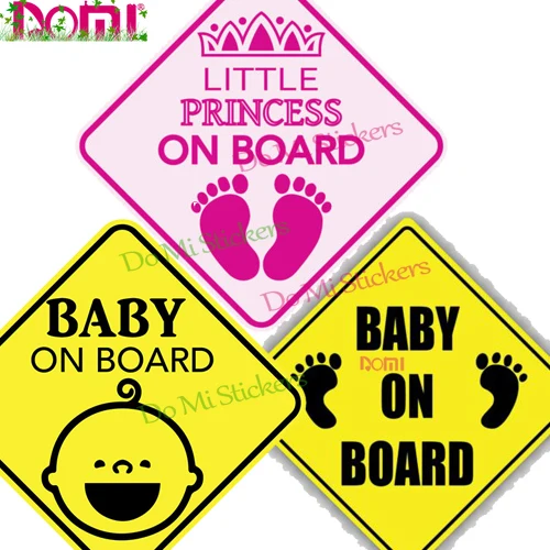 

Hot Personality Baby on Board Signs Car Sticker Decal Decor Waterproof for Rear Windshield Auto Laptop Helmet Trunk