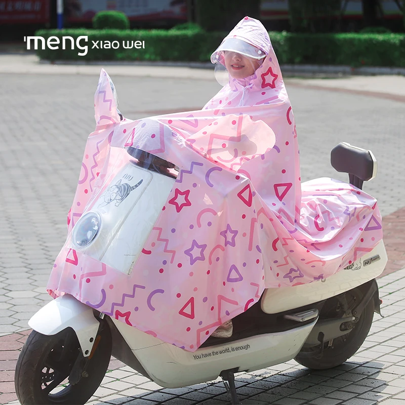 Длинный Пластиковый женский дождевик мотоциклетная шляпа практичная