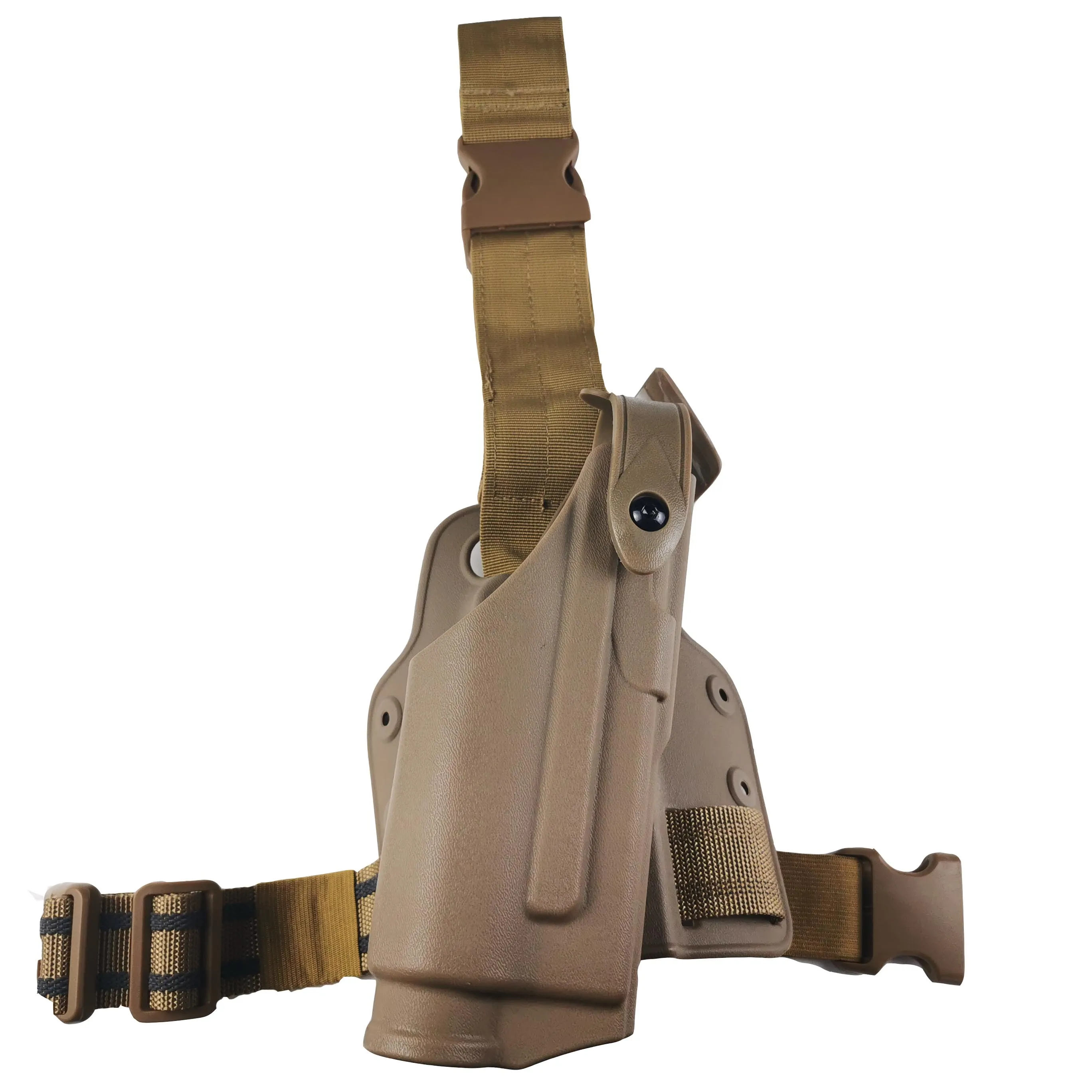 Пурпурный цвет Airsoft Safarilands пистолет Glock17 19 22 23 31 Ремень Кобуры вспышка светильник для правой руки использовать ножной кобура светильник подшипник glock кобура - Цвет: Пурпурный цвет