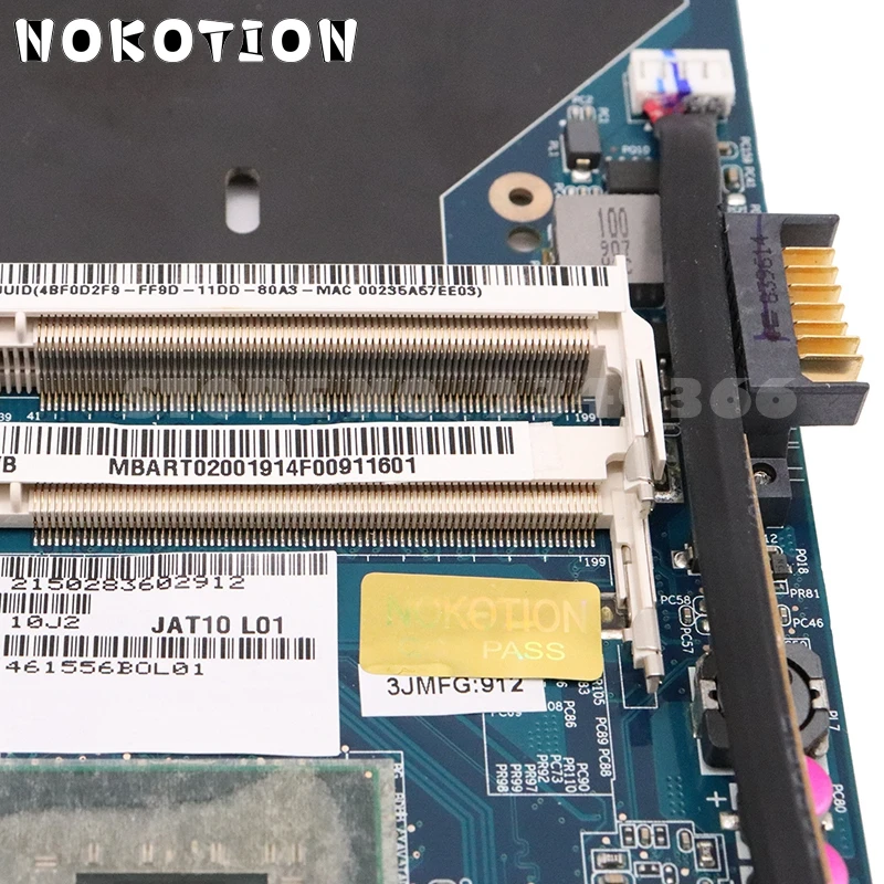 NOKOTION материнская плата для ноутбука ACER Aspire 2930 серии LA 4271P GM45 Встроенная GMA HD DDR2