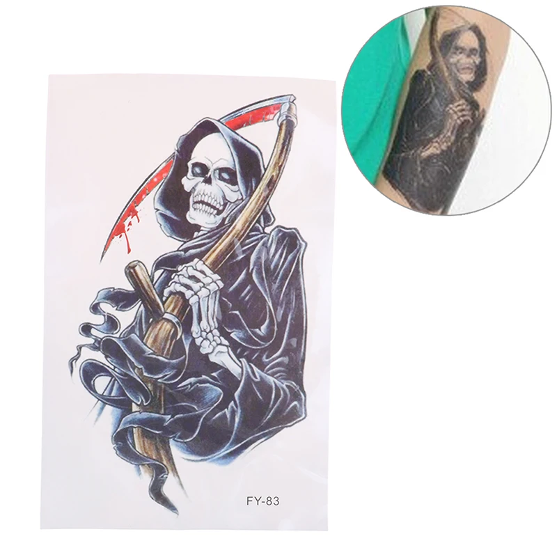 2 шт флэш Поддельные крови водонепроницаемый боди-арт злой смерти татуировки