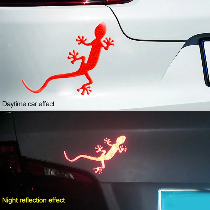 Автомобильные светоотражающие полосы Предупреждение форме геккона