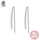 Женские Висячие серьги ORSA JEWELS, из серебра 925 пробы, с фианитами AAAA, серьги серебряные украшения, OSE224