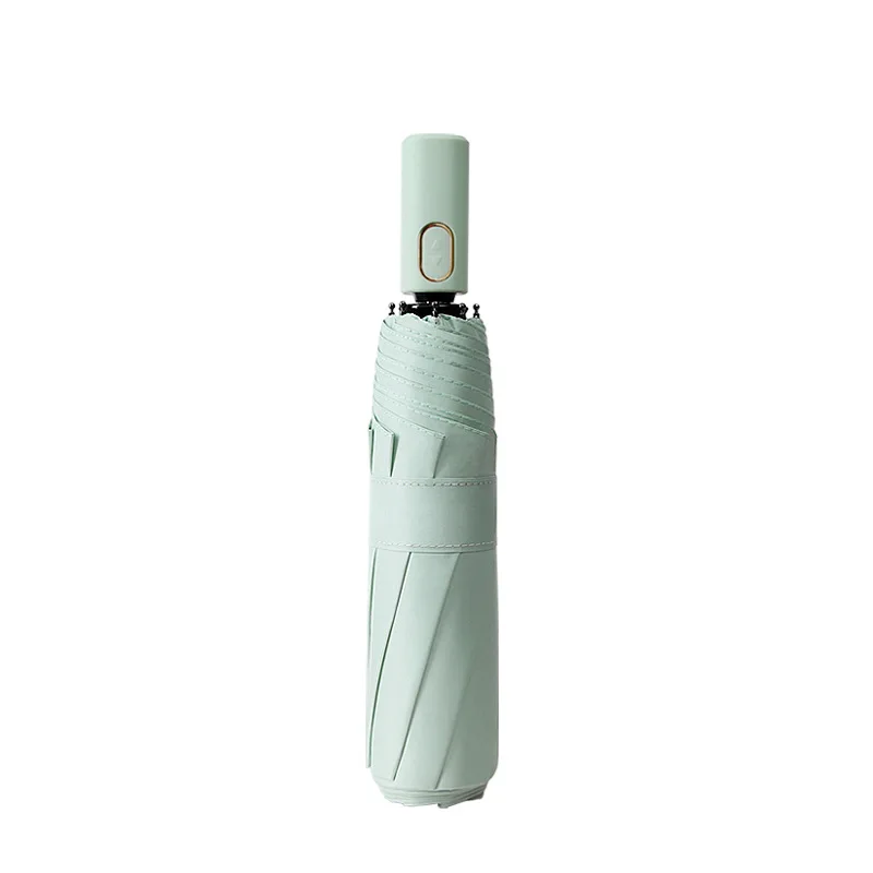 

Sun protection umbrella 8-bone UV protection folding umbrella custom solid color simple rain and sun dual-use umbrella women