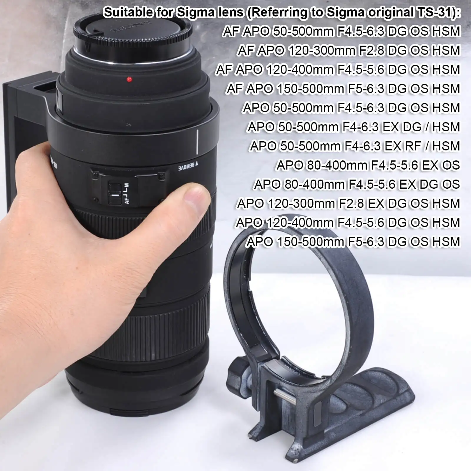 Кольцо-держатель для штатива Sigma APO 50-500 мм F4-6.3 EX DG / HSM Φ RF объектив (может заменить