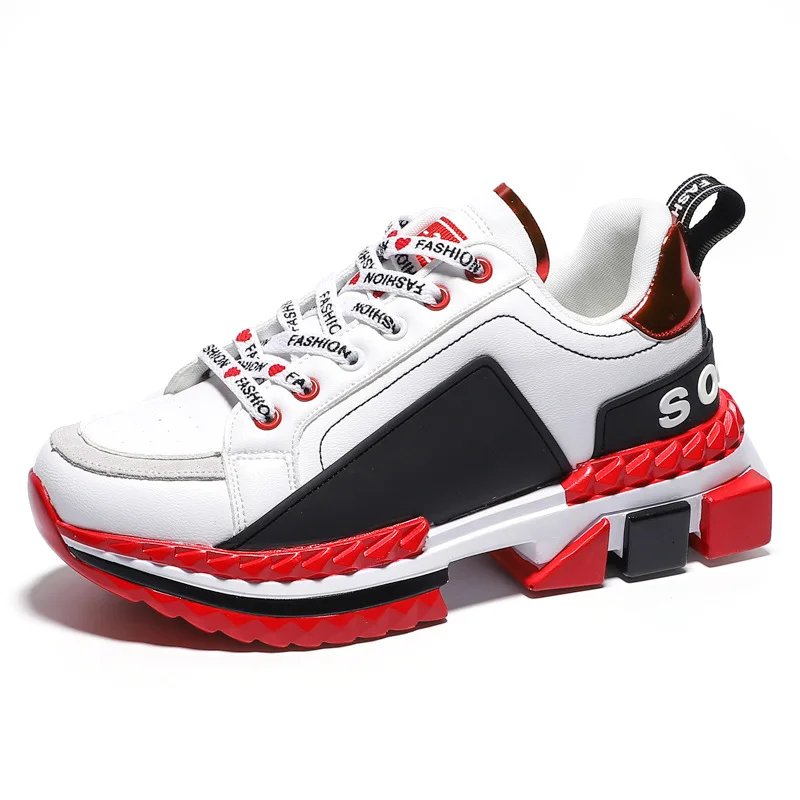 Unisex Hip Hop Streetwear Chunky Sneakers Men Casual Shoes Men Thick Bottom Fashion EVA Tenis Masculino Adulto Sneakers gold