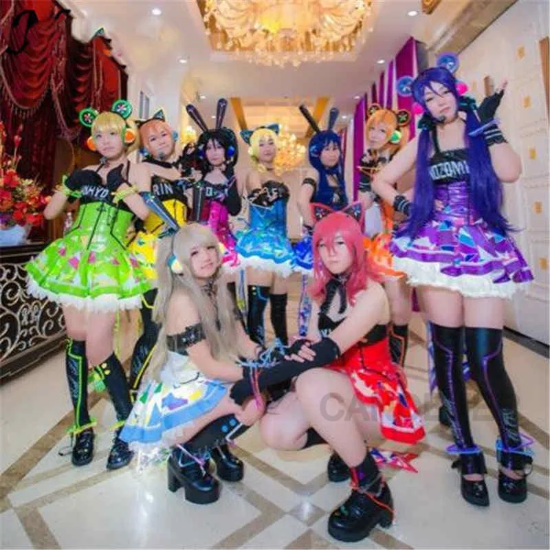 Lovelive Maki Nishikino мини Кодори светодиодная Фея Idolized горничная униформа Пробуждение