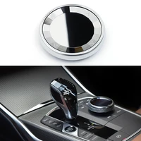 crystal style car multimedia knob cover control knob decoration sticker for bmw g20 g28 g05 g06 g07 g29 z4 38 series 2019 2021