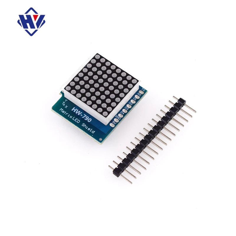 

Digital signal output control module Matrix LED shield V1.0.0 for WEMOS D1 mini 8x8 matrix dot matrix TM1640 board 3.3V and 5V