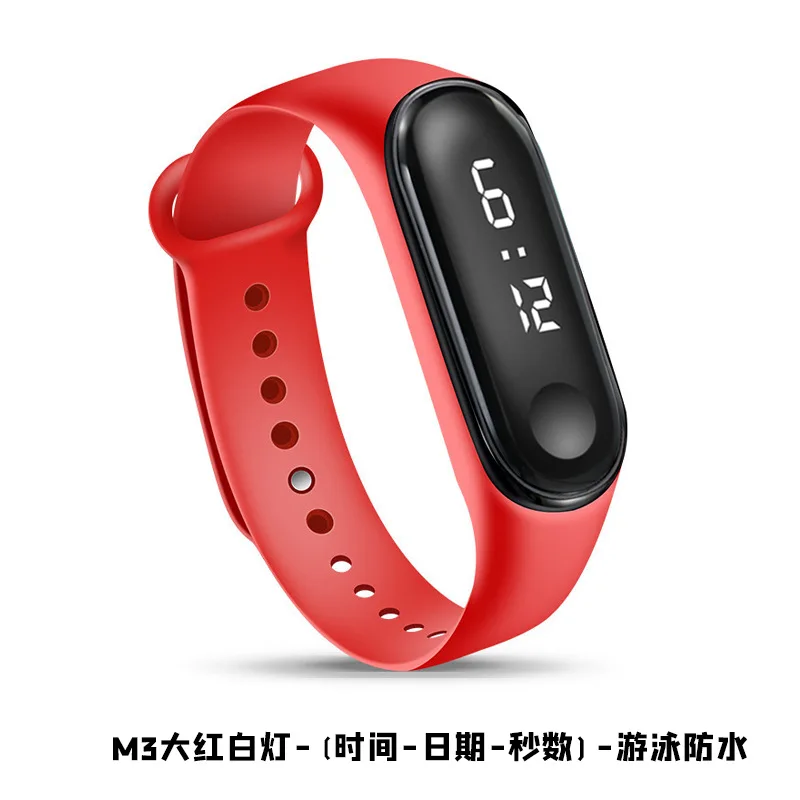 

New Xiaomi Three-Generation Bracelet Fashion Sports Waterproof Student Couple Swimming Waterproof Touch LED Electronic Watch