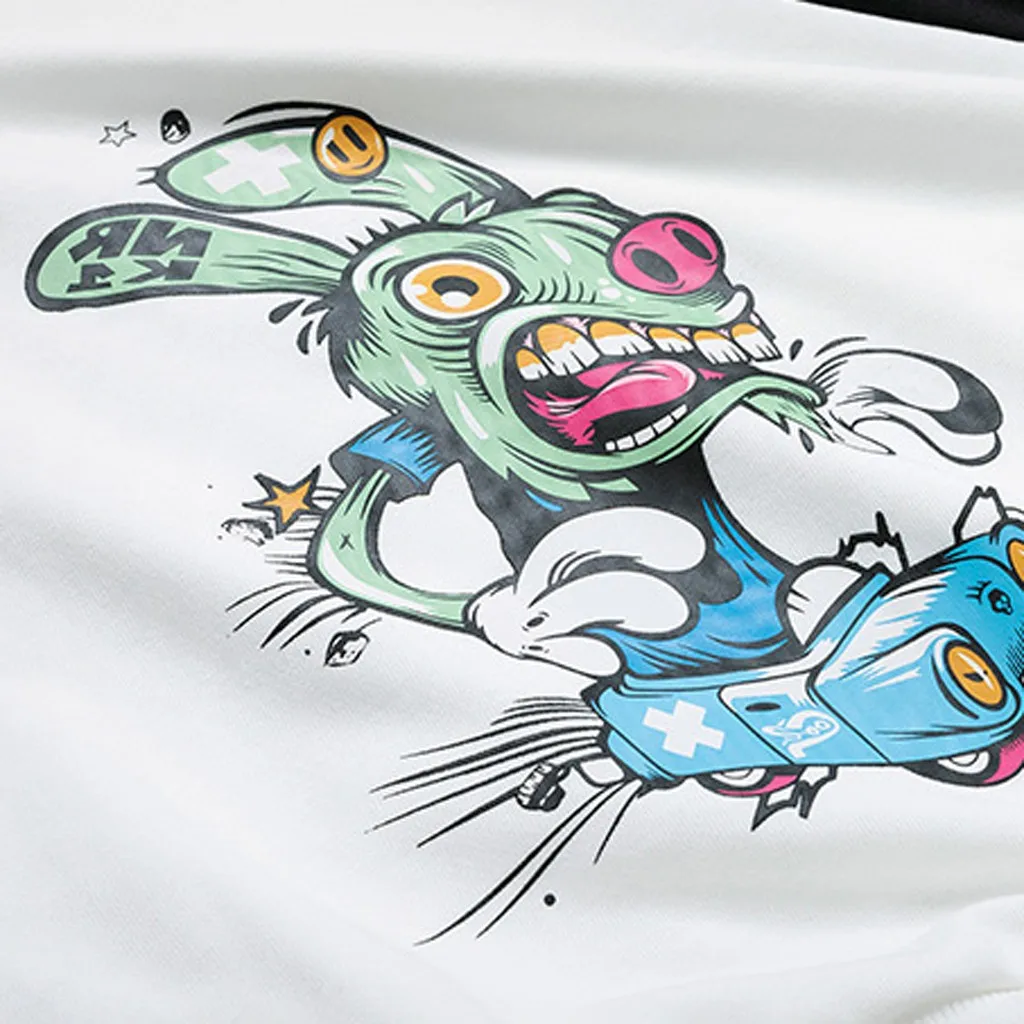 SAGACE толстовки костюм толстовка с лицом сшитый рисунок Мужской пуловер дом paper