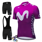 MOVISTAR 2022, мужской комплект для велоспорта, летняя одежда с коротким рукавом 19D, велосипедная одежда, костюм, спортивная рубашка