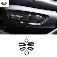 6pcslot car sticker abs carbon finber grain seat control adjustment button decoration cover for 2019 toyota rav4